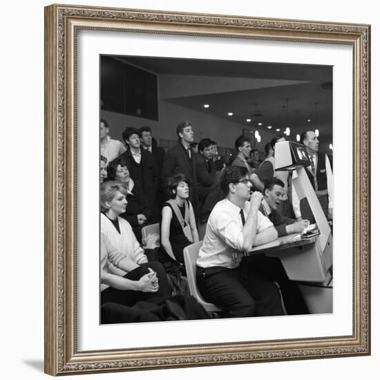 Steelworks Social Evening at a Bowling Alley, Sheffield, South Yorkshire, 1964-Michael Walters-Framed Photographic Print