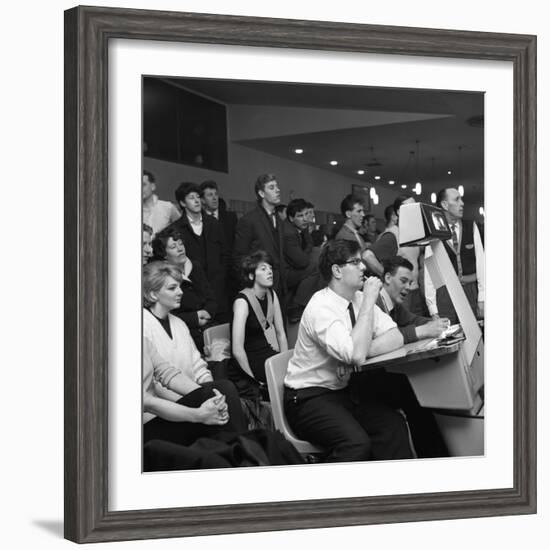 Steelworks Social Evening at a Bowling Alley, Sheffield, South Yorkshire, 1964-Michael Walters-Framed Photographic Print