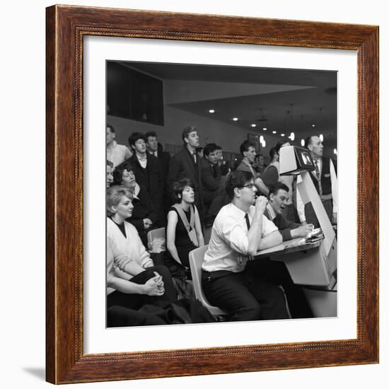 Steelworks Social Evening at a Bowling Alley, Sheffield, South Yorkshire, 1964-Michael Walters-Framed Photographic Print