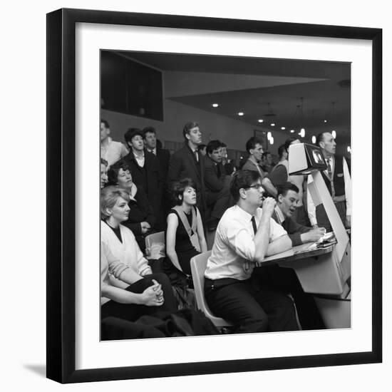 Steelworks Social Evening at a Bowling Alley, Sheffield, South Yorkshire, 1964-Michael Walters-Framed Photographic Print