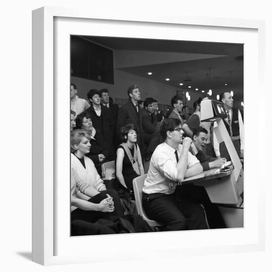 Steelworks Social Evening at a Bowling Alley, Sheffield, South Yorkshire, 1964-Michael Walters-Framed Photographic Print