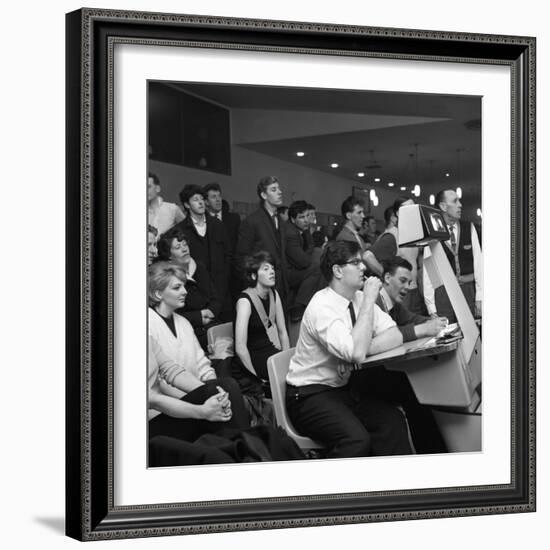 Steelworks Social Evening at a Bowling Alley, Sheffield, South Yorkshire, 1964-Michael Walters-Framed Photographic Print