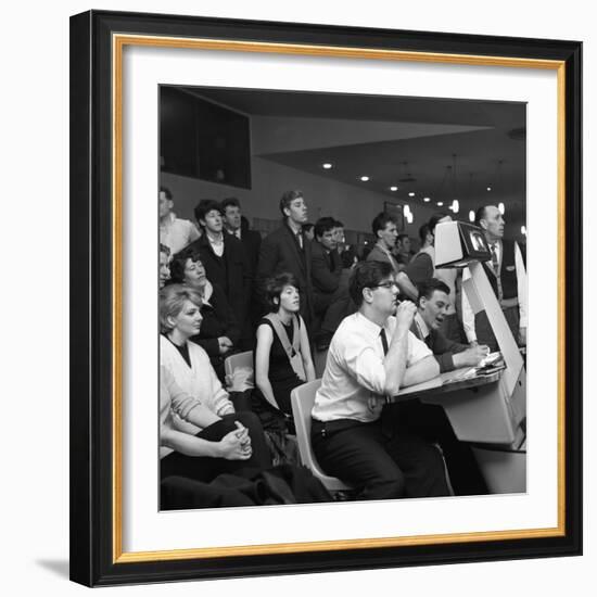 Steelworks Social Evening at a Bowling Alley, Sheffield, South Yorkshire, 1964-Michael Walters-Framed Photographic Print