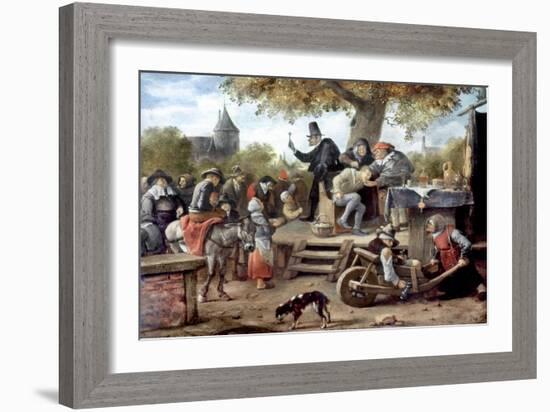 Steen: Quack, 17Th Century-Jan Havicksz. Steen-Framed Giclee Print