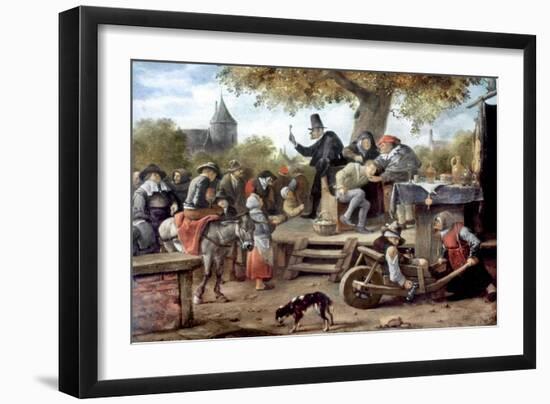 Steen: Quack, 17Th Century-Jan Havicksz. Steen-Framed Giclee Print