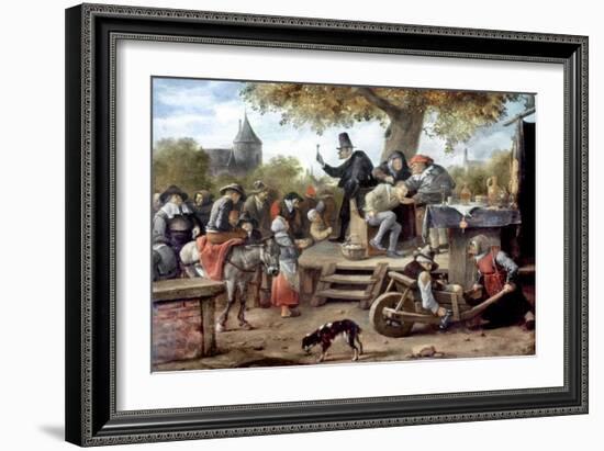 Steen: Quack, 17Th Century-Jan Havicksz. Steen-Framed Giclee Print