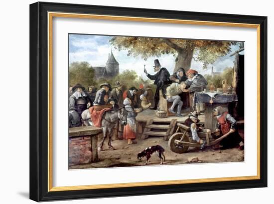 Steen: Quack, 17Th Century-Jan Havicksz. Steen-Framed Giclee Print