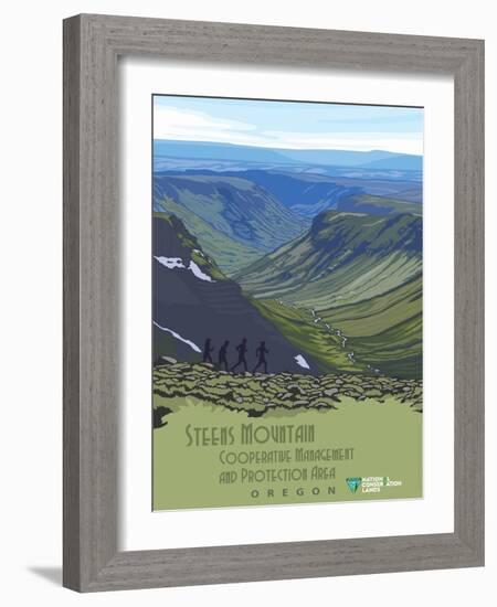 Steens Mountain Cooperative Management And Protection Area-Bureau of Land Management-Framed Art Print