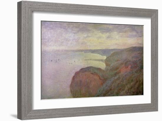 Steep Cliffs Near Dieppe, 1897-Claude Monet-Framed Giclee Print