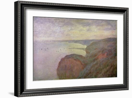 Steep Cliffs Near Dieppe, 1897-Claude Monet-Framed Giclee Print