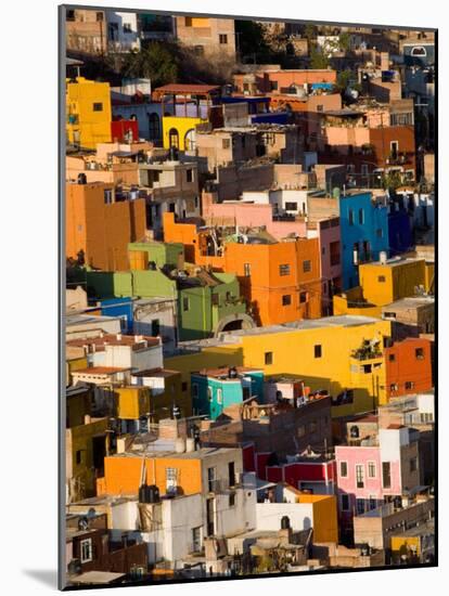 Steep Hill with Colorful Houses, Guanajuato, Mexico-Julie Eggers-Mounted Photographic Print