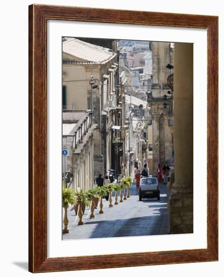 Steep Street, Noto, Sicily, Italy, Europe-Martin Child-Framed Photographic Print