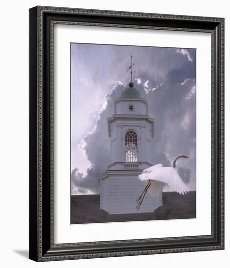 Steeple Flyby-Steve Hunziker-Framed Art Print