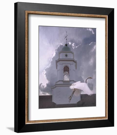 Steeple Flyby-Steve Hunziker-Framed Art Print