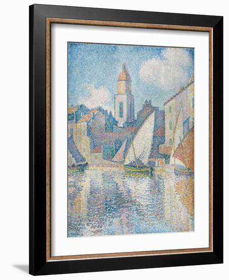 Steeple of Saint Tropez, 1896-Paul Signac-Framed Giclee Print