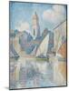 Steeple of Saint Tropez, 1896-Paul Signac-Mounted Giclee Print