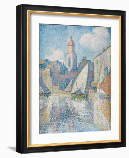 Steeple of Saint Tropez, 1896-Paul Signac-Framed Giclee Print