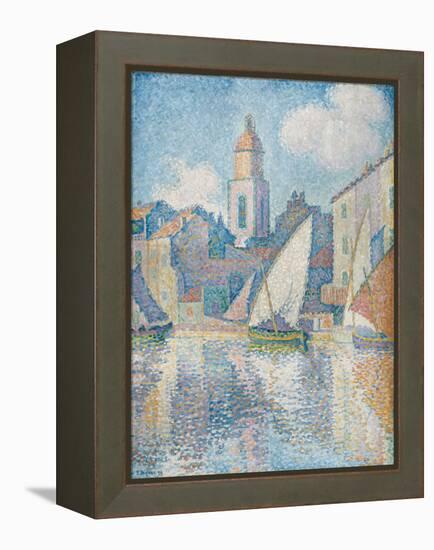 Steeple of Saint Tropez, 1896-Paul Signac-Framed Premier Image Canvas