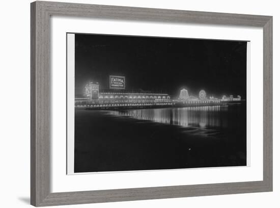 Steeplechase Pier at Night-null-Framed Photographic Print