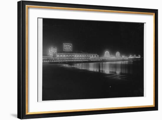 Steeplechase Pier at Night-null-Framed Photographic Print