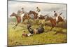 Steeplechase with Faller-George Wright-Mounted Art Print
