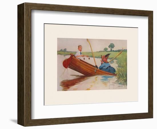 Steer Henry, You're the Coxswain!-Charles Crombie-Framed Premium Giclee Print