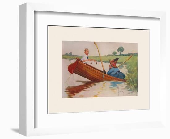 Steer Henry, You're the Coxswain!-Charles Crombie-Framed Premium Giclee Print