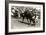 Steer Wrestling-null-Framed Art Print