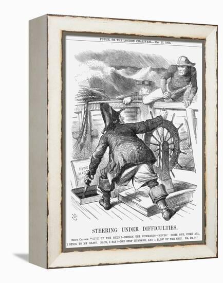 Steering under Difficulties, 1868-John Tenniel-Framed Premier Image Canvas