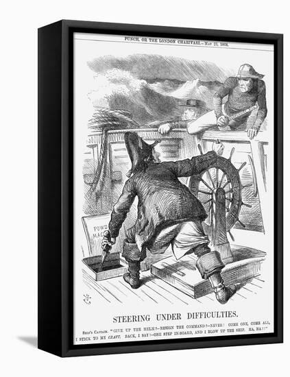 Steering under Difficulties, 1868-John Tenniel-Framed Premier Image Canvas