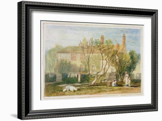 Steeton Manor House, Near Farnley, C.1815-18 (W/C on Paper)-J. M. W. Turner-Framed Giclee Print