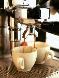 Espresso Running out of Espresso Machine into Two Cups-Stefan Braun-Photographic Print