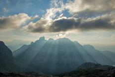 Sunrays Behind Cloud at Dachstein and BischofsmŸtze Mountains-Stefan Sassenrath-Photographic Print