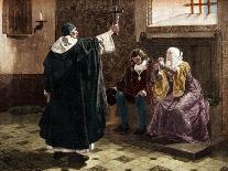 Nostradamus and Caterina De Medici-Stefano Bianchetti-Giclee Print