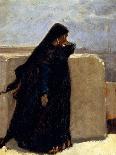 Woman Dressed in Black-Stefano Ussi-Giclee Print