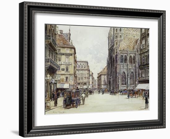 Stefanplatz, Vienna-Rudolf Bernt-Framed Giclee Print