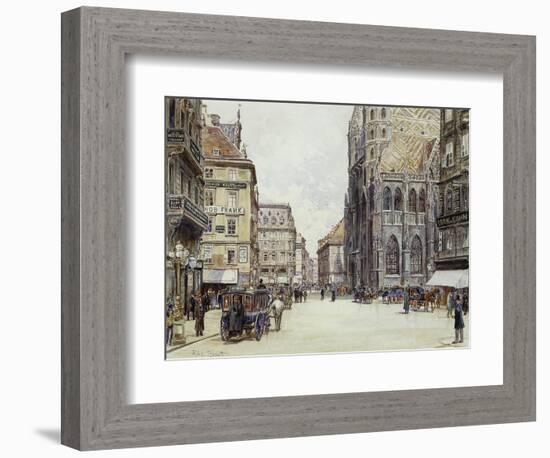 Stefanplatz, Vienna-Rudolf Bernt-Framed Giclee Print