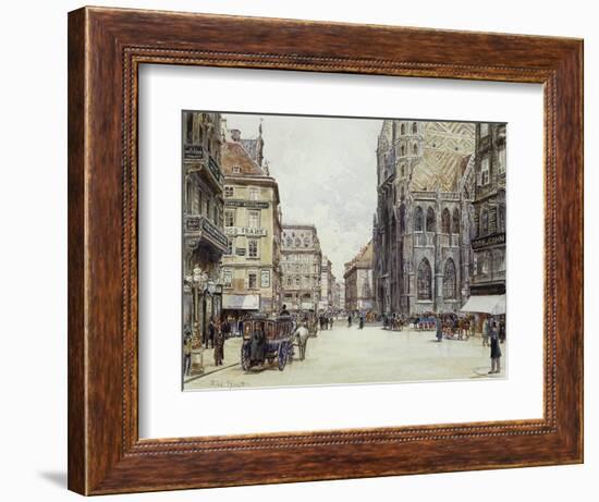 Stefanplatz, Vienna-Rudolf Bernt-Framed Giclee Print