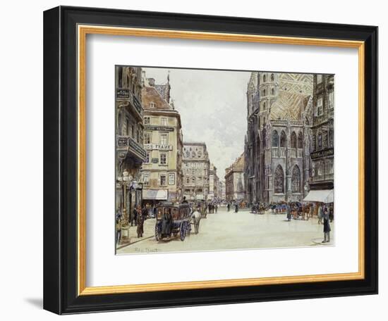 Stefanplatz, Vienna-Rudolf Bernt-Framed Giclee Print