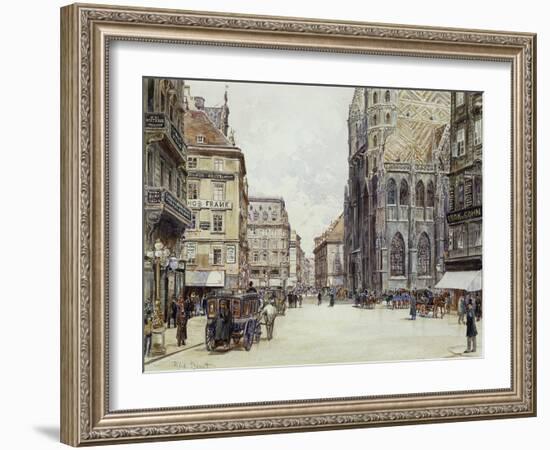 Stefanplatz, Vienna-Rudolf Bernt-Framed Giclee Print