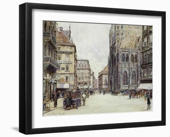 Stefanplatz, Vienna-Rudolf Bernt-Framed Giclee Print