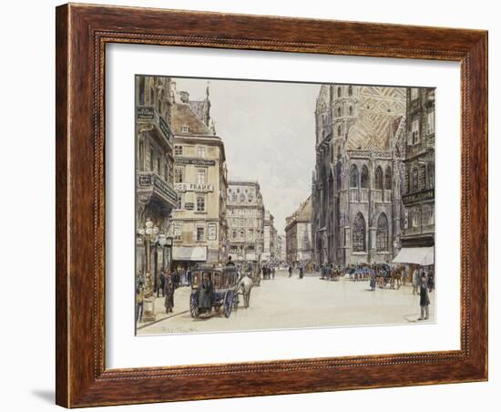 Stefansplatz, Vienna-Rudolf Bernt-Framed Giclee Print