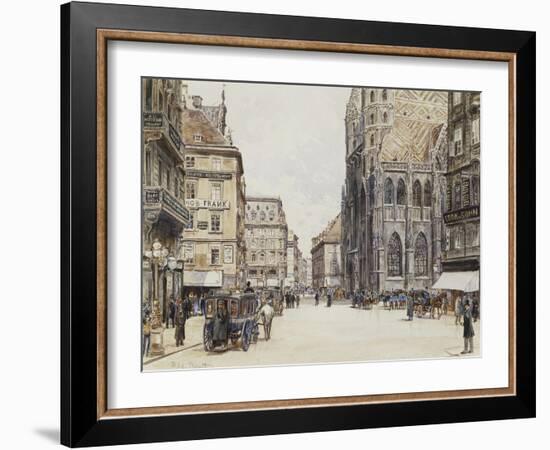 Stefansplatz, Vienna-Rudolf Bernt-Framed Giclee Print