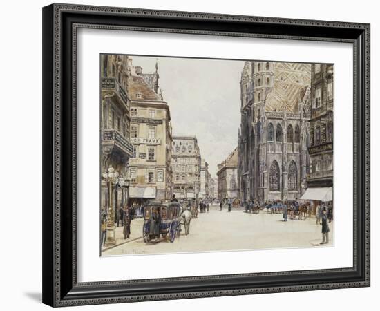 Stefansplatz, Vienna-Rudolf Bernt-Framed Giclee Print