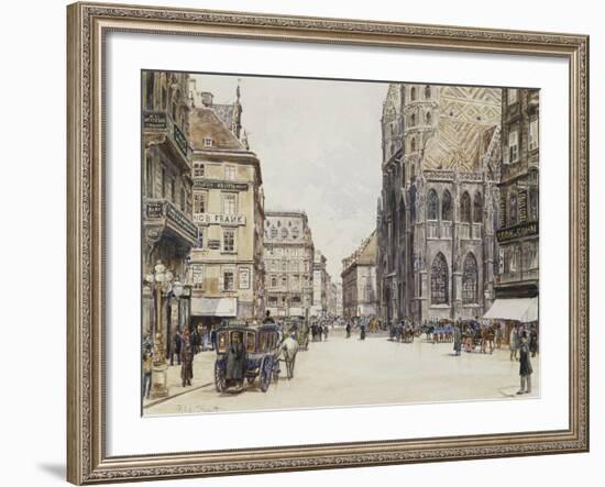 Stefansplatz, Vienna-Rudolf Bernt-Framed Giclee Print