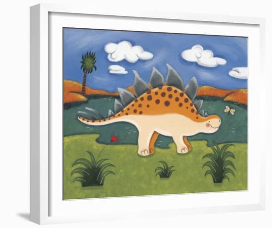 Steggy the Stegosaurus-Sophie Harding-Framed Giclee Print