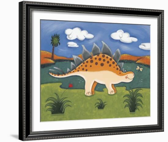 Steggy the Stegosaurus-Sophie Harding-Framed Giclee Print