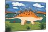 Steggy the Stegosaurus-Sophie Harding-Mounted Art Print