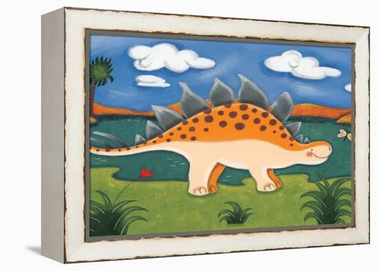 Steggy the Stegosaurus-Sophie Harding-Framed Stretched Canvas