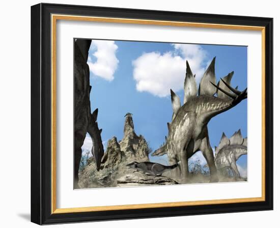 Stegosaurus Dinosaur-Jose Antonio-Framed Photographic Print